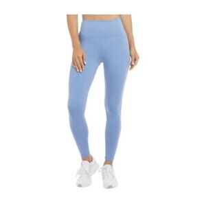 NEW Danskin Women's L Lightweight Tight 25" Inseam  Leggings Blue Pocket G1763